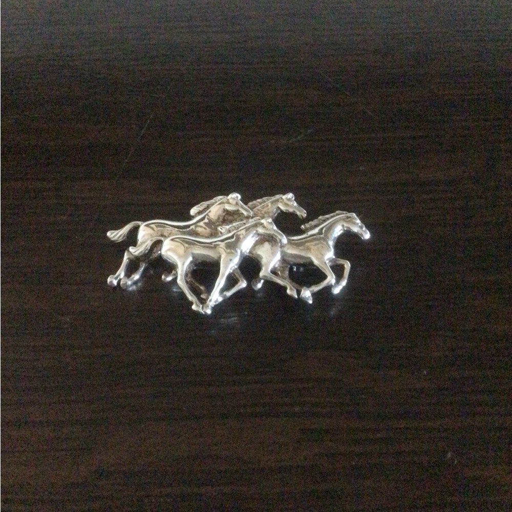 Sterling Silver Horse Brooch